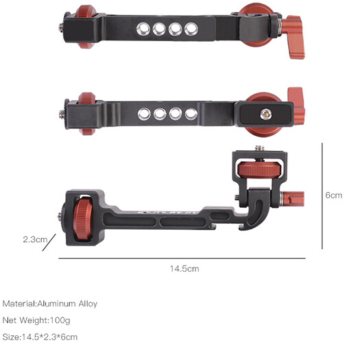 DIGITALFOTO GROOTII ROTABLE BRACKET FOR DJI RONINS/SC ZY WEEBILL S/LAB/ CRANE 3/3S/2S/DJI RS2 RSC2/RS3/RS3 PRO+ PHONE CLAMP