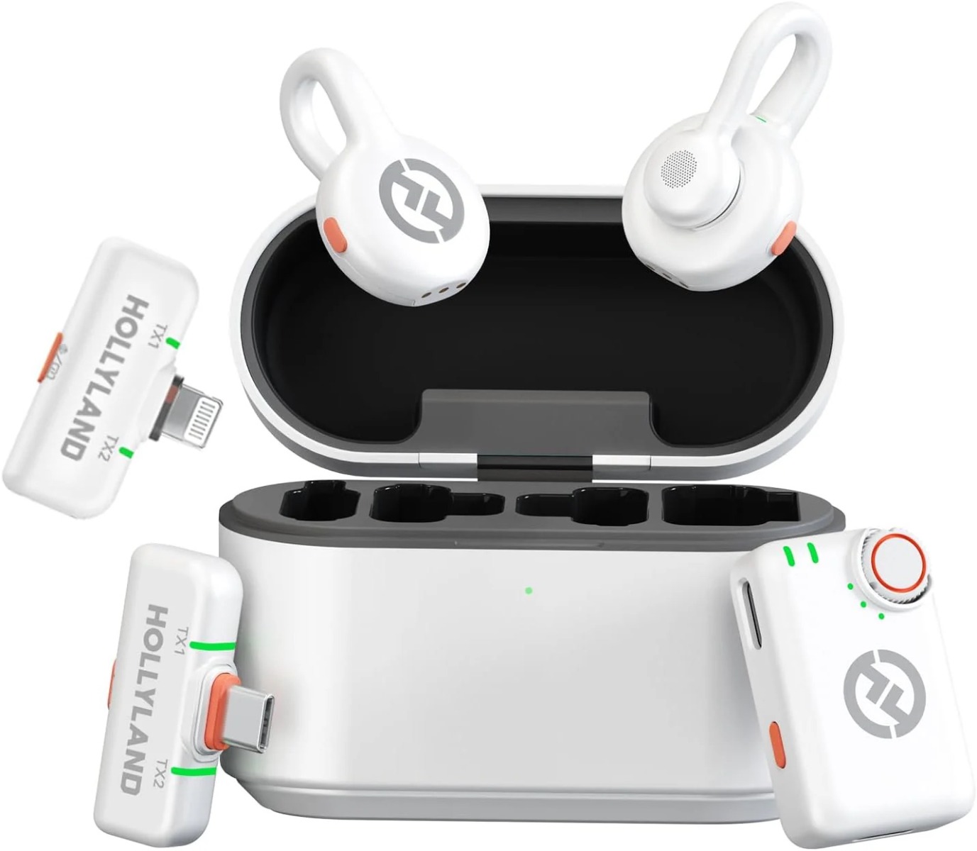 HOLLYLAND LARK M2S ULTIMATE COMBO WIRELESS MICROPHONE ( WHITE)