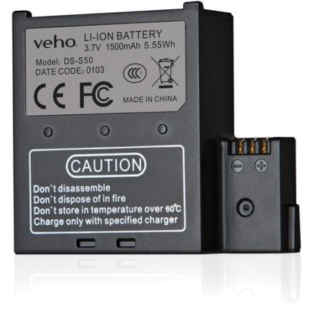 VEHO SPARE BATTERY FOR MUVI K SERIES 1500MAH VCC-A034-SB                                                           