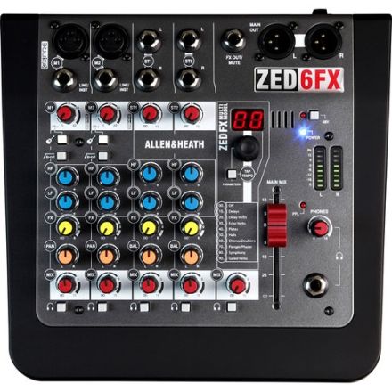 ALLEN & HEATH ZED6FX 6 CHANNEL LIVE MIXER WITH FX