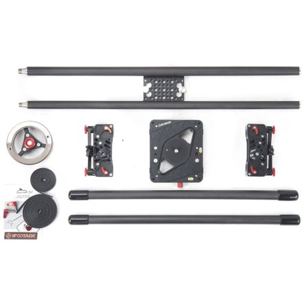 IFOOTAGE S1EX SHARK SLIDER S1 CARBON FIBER WITH DUAL EXTENSION TUBES BUNDLE