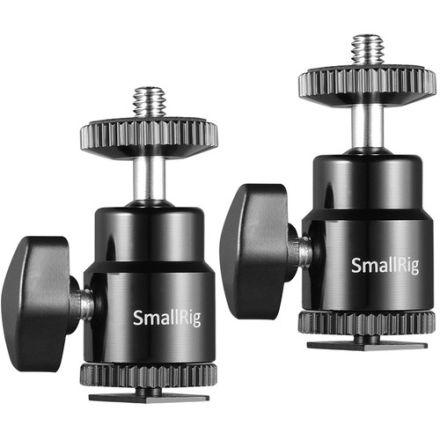 SMALLRIG 2059 1/4" CAMERA HOT SHOE MOUNT WITH ADDITIONAL 1/4" SCREW (2PCS PACK)