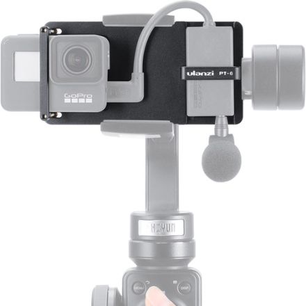 DIGITALFOTO PT-6 GOPRO VLOG PLATE WITH MIC ADAPTER FOR SMARTPHONE 3 AXIS GIMBAL