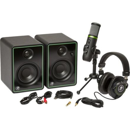 MACKIE CREATOR BUNDLE 3" MULTIMEDIA MONITORS, USB MICROPHONE AND HEADPHONES