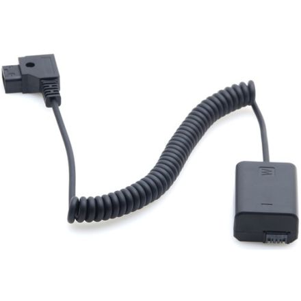 DIGITALFOTO DC08 SONY NP-FW50 FULL DECODING DUMMY BATTERY + D-TAP (COILED CABLE)