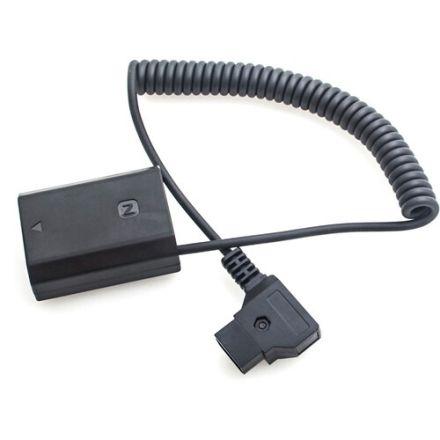 DIGITALFOTO DC17 SONY NP-FZ100 FULL DECODING DUMMY BATTERY + D-TAP (COILED CABLE)