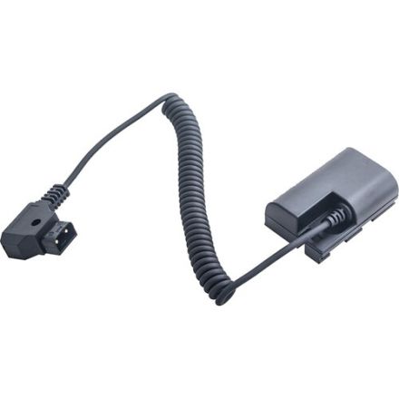 DIGITALFOTO DC25 CANON LP-E6 FULL DECODING DUMMY BATTERY + D-TAP B-TYPE PORT (COILED CABLE)