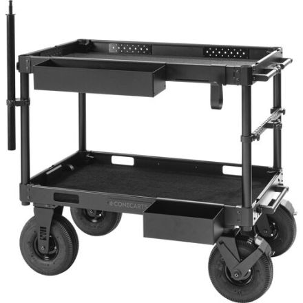 CONECARTS CARRELLO CNCR#C0A00W03R2A ROCKET MEDIUM - WITH BLACK TWO SHELVES