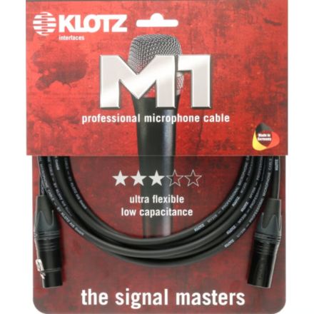 KLOTZ M1FM1N2000 NEUTRIK MICROPHONE CABLE XLR 3P. F/M 20M. ( BLK )