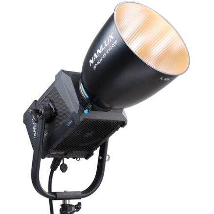 NANLUX EVOKE 2400B BI-COLOR LED SPOT LIGHT WITH REFLECTOR 45CM IN FLIGHT CASE