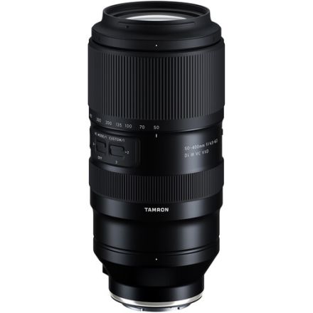TAMRON A067S 50-400MM F/4.5-6.3 DI III VC VXD LENS FOR SONY E WITH HOOD