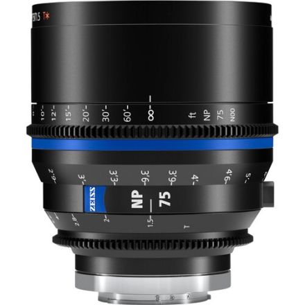 ZEISS 2509-146 NANO PRIME 75MM T1.5 CINE LENS - E-MOUNT, METERS