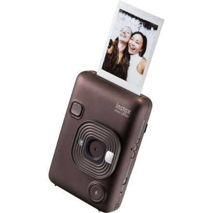 FUJIFILM INSTAX MINI LIPLAY HYBRID INSTANT CAMERA - DEEP BRONZE