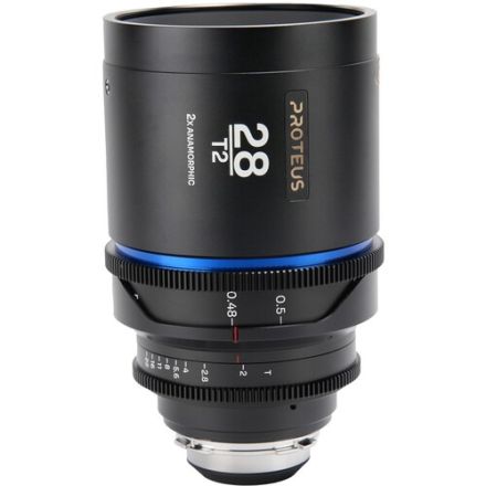 LAOWA PROTEUS 2X ANAMORPHIC 28MM T2 CINE LENS - BLUE (METERS) - ARRI PL (DEFAULT) + EF