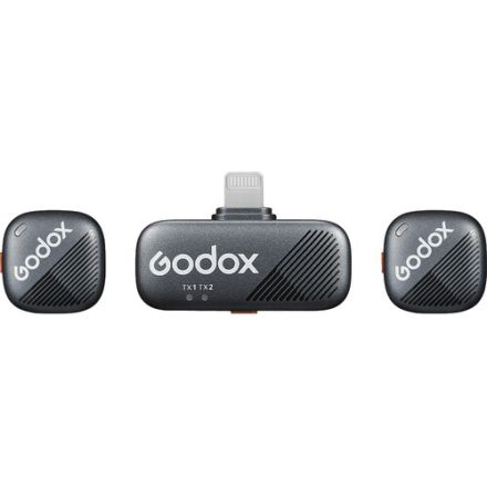 GODOX CUBE-S 2-PERSON WIRELESS MICROPHONE SYSTEM WITH LIGHTNING CONNECTOR FOR IOS DEVICES (2.4 GHZ)