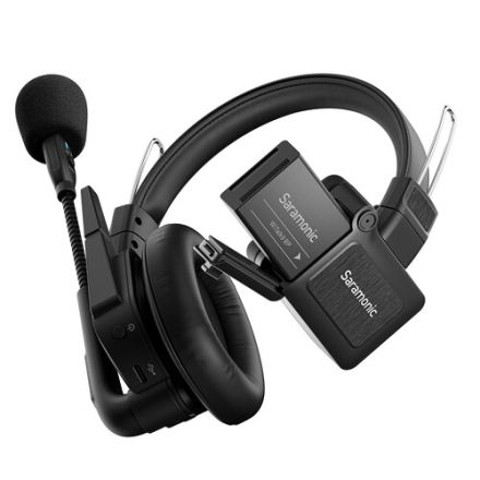 SARAMONIC WITALK9 WT6S 6-PERSON FULL-DUPLEX WIRELESS INTERCOM SYSTEM WITH SINGLE-EAR HEADSETS