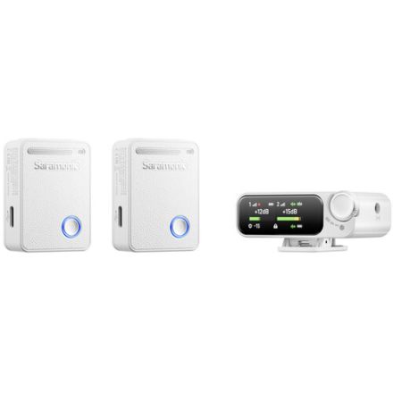SARAMONIC ULTRA 02 WHITE; 1 RX+2 TX+1 CC, TYPE-C+LIGHTNING+3.5