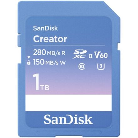 SANDISK 1TB CREATOR SD USH-II MEMORY CARD 280/150 MB/S