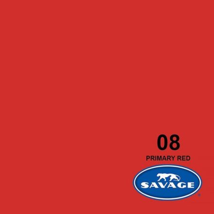 SAVAGE 08-12 WIDETONE SEAMLESS BACKGROUND PAPER PRIMARY RED (A1 2.72M X 11M)