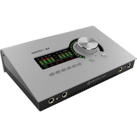 UNIVERSAL AUDIO APOLLO X4 HERITAGE EDITION DESKTOP 12X18 THUNDERBOLT 3 AUDIO INTERFACE WITH REAL-TIME UAD PROCESSING