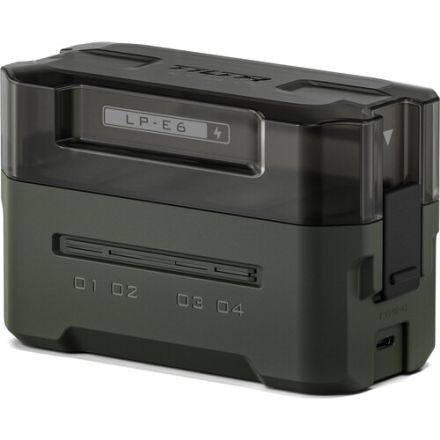 TILTA TBC-E6-GN PORTABLE CHARGING STATION FOR LP-E6 BATTERIES FOR CANON (GREEN)