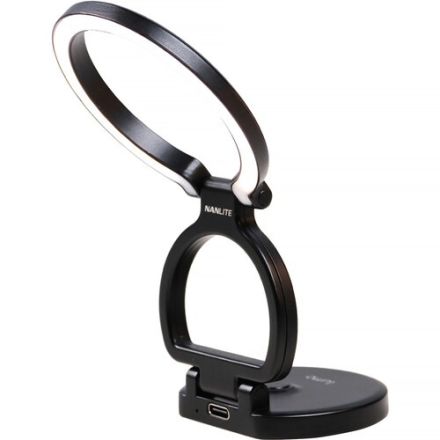 NANLITE LUMO PHONE RING LIGHT (MAGSAFE COMPATIBLE) (POLAR BLACK)