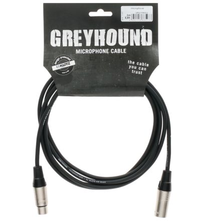 KLOTZ GRG1FM03.0 GREYHOUND MICROPHONE CABLE XLR TO XLR (3M