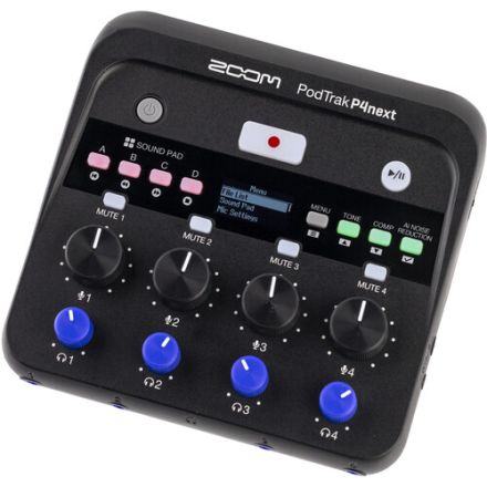 ZOOM PODTRACK P4 PORTABLE MULTITRACK PODCAST RECORDER
