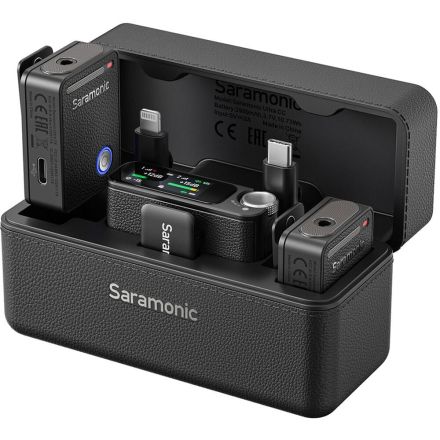SARAMONIC ULTRA 01 BLACK; 1 RX+2 TX+1 CC, TYPE-C+LIGHTNING+