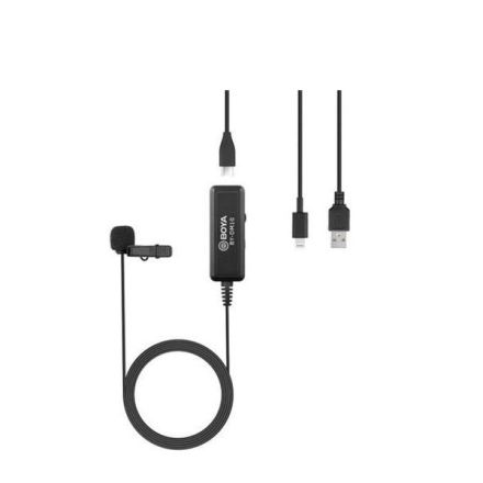 BOYA BY-DM10UC DIGITAL LAVALIER MICROPHONE FOR TYPE-C, ANDROID, MAC & WINDOWS