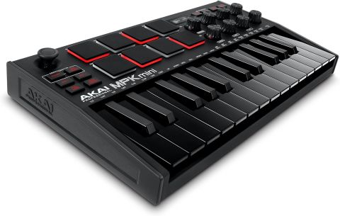 AKAI MPKMINI3B PROFESSIONAL MPK MINI MKIII 25-KEY MIDI CONTROLLER (BLACK)