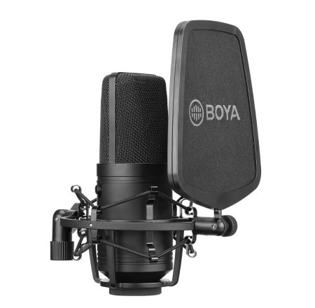 BOYA BY-M800 LARGE-DIAPHRAGM CARDIOID CONDENSER MICROPHONE