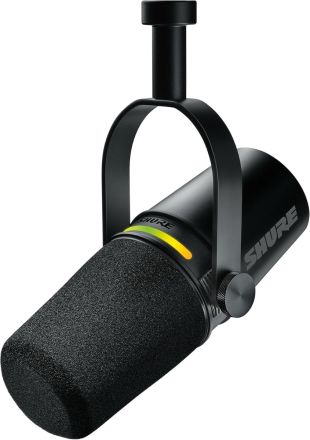 SHURE MV7+-K  XLR/USB-C SPEECH MICROPHONE DYNAMIC CARDOID (BLACK)