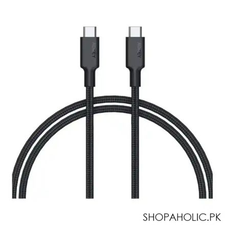 AUKEY CB-CD45 BLACK IMPULSE BRAIDED CC NYLON USB-C TO USB-C CABLE ( 0.9M /2.95FT )