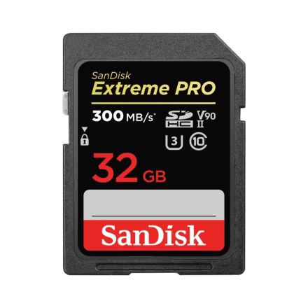 SANDISK EXTREME PRO UHS-II SDXC 32GB 300MB/S 2000X 4K