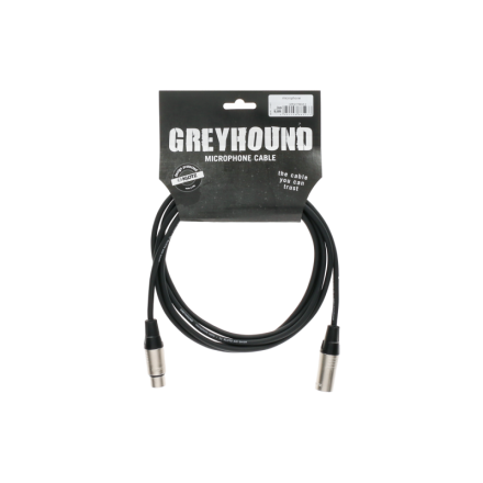 KLOTZ GRG1FM01.0 GREYHOUND MICROPHONE CABLE BLACK 1.0M XLR 3P F/M