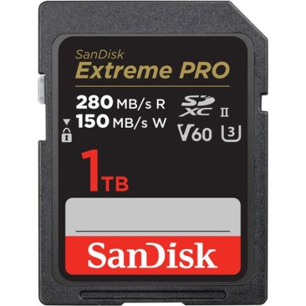 SANDISK 1TB EXTREME PRO UHS-II SDXC MEMORY CARD V60 280/150MB/S