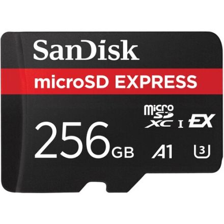 SANDISK MICROSD EXPRESS CARD 256GB UP TO 880MB/S READ UP TO 650MB WRITE