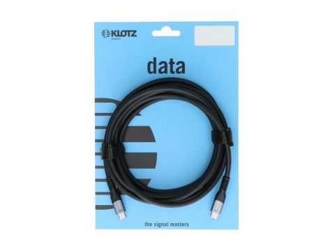 KLOTZ USB-CC-0.5 USB 3.2 CABLE BLACK 0.5M PLUG C /20G 4K