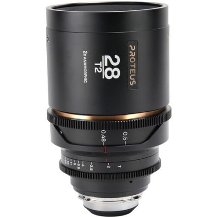 LAOWA PROTEUS 2X ANAMORPHIC 28MM T2 CINE LENS - AMBER (METERS) - ARRI PL (DEFAULT) + EF