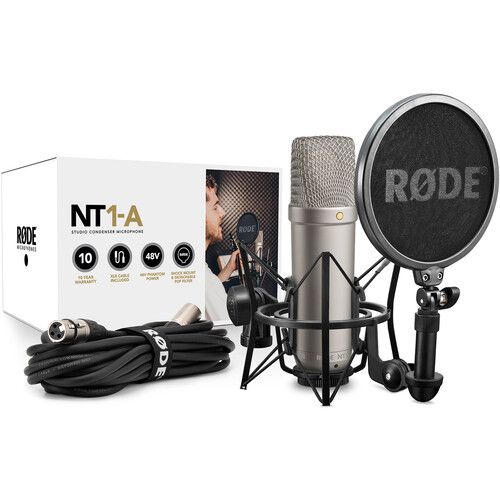 RODE NT1-A CARDIOID MICROPHONE (KIT W/ SMR SHOCKMOUNT) RODE NT1-A CARDIOID MICROPHONE (KIT W/ SMR SHOCKMOUNT)