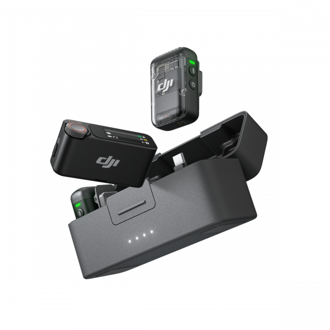 DJI MIC 2 WIRELESS MICROPHONE KIT - (2 TX + 1 RX + CHARGING DJI MIC 2 WIRELESS MICROPHONE KIT - (2 TX + 1 RX + CHARGING