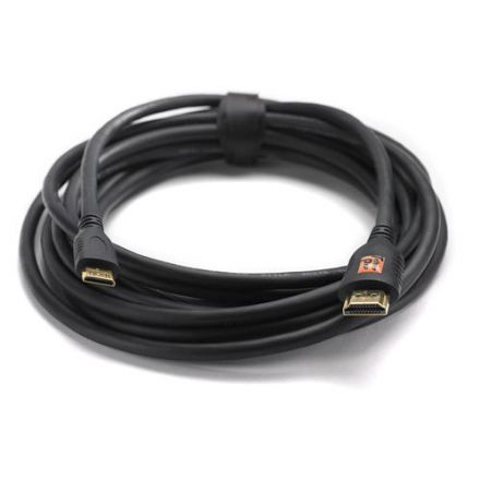 TETHER TOOLS TPHDCA15 TETHERPRO MINI HDMI MALE TO HDMI MALE CABLE - 15' (BLACK)