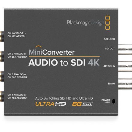 BLACKMAGIC DESIGN MINI CONVERTER AUDIO TO SDI 4K CONVMCAUDS4K