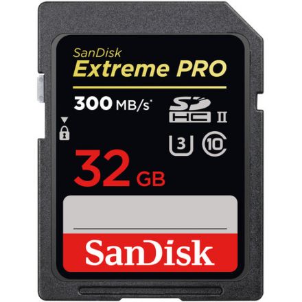 SANDISK EXTREME PRO UHS-II SDXC 32GB 300MB/S 2000X 4K