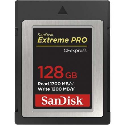 SANDISK 128GB EXTREME PRO CFEXPRESS CARD TYPE B 1700 / 1200 MB/S