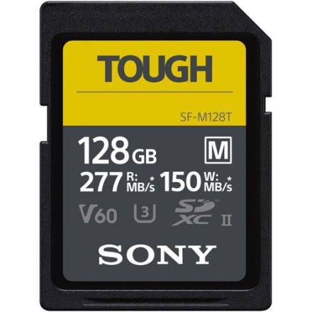 SONY SF-M128T/T1 128GB M-SERIES TOUGH UHS-II SDXC MEMORY CARD 277/150 MB/S