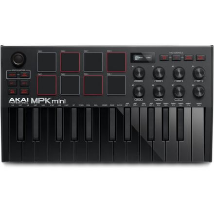 AKAI MPKMINI3B PROFESSIONAL MPK MINI MKIII 25-KEY MIDI CONTROLLER (BLACK)