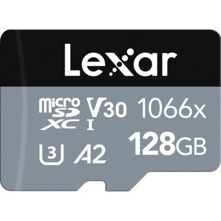 LEXAR HIGH-PERFORMANCE 1066X MICROSDXC UHS-I 128GB MEMORY CARD 160MB/S - 70MB/S C10 A2 V30 U3