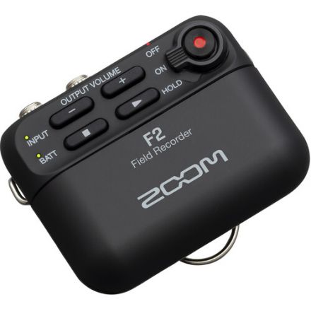 ZOOM F2 AUDIO FIELD RECORDER AND LAVALIER MIC